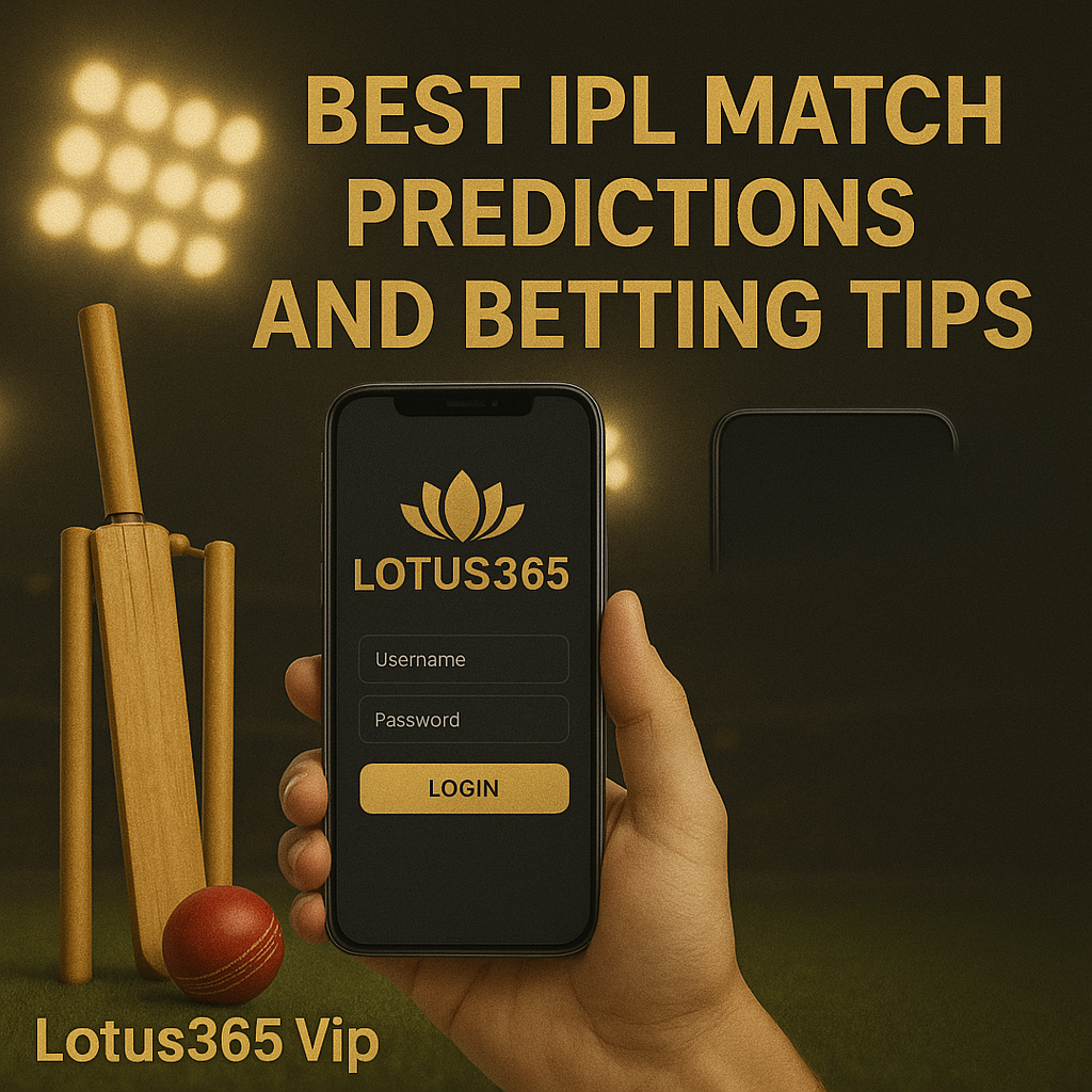 Best IPL match predictions and betting tips on Lotus365 Vip