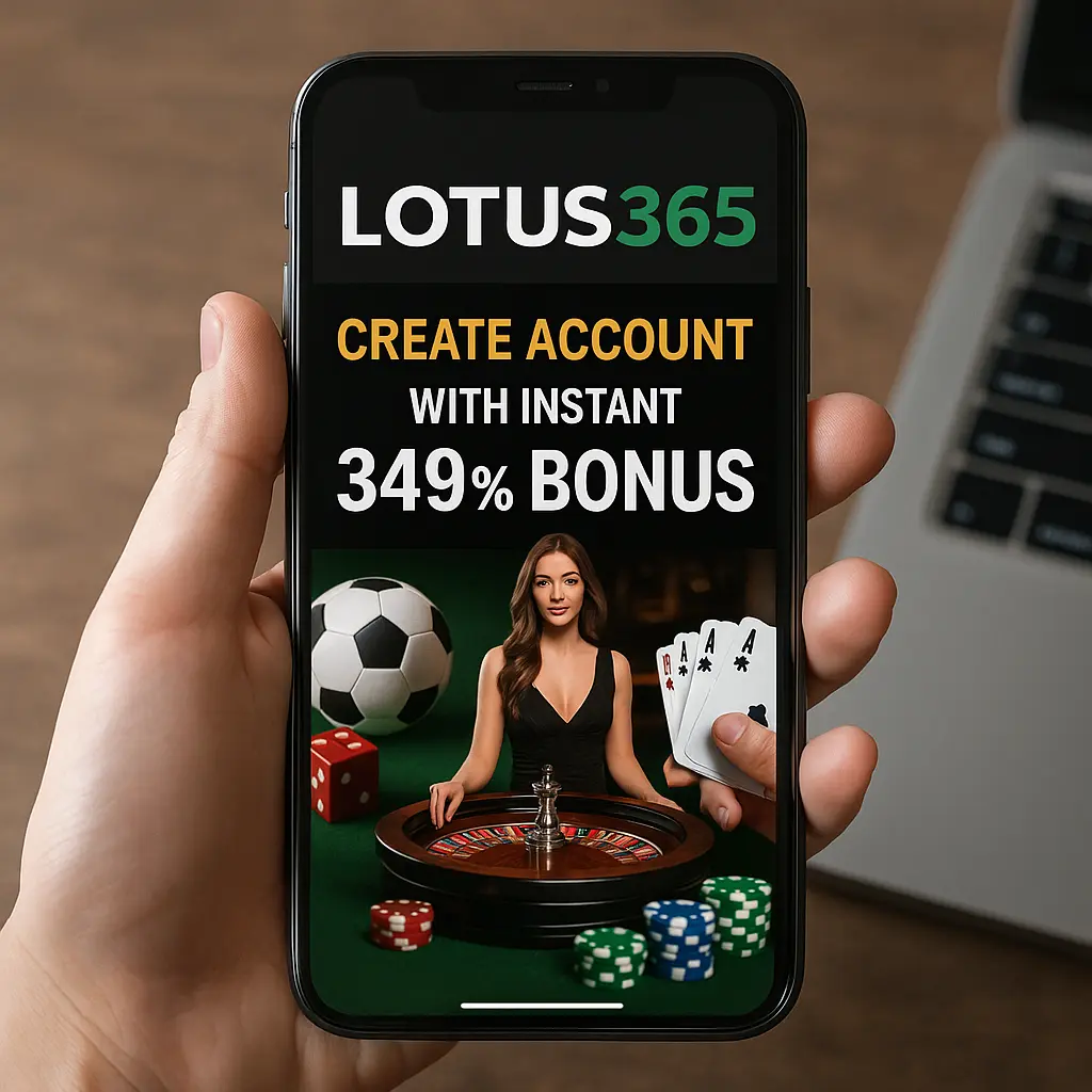 Create Lotus 365 Account with Instant 349% Bonus