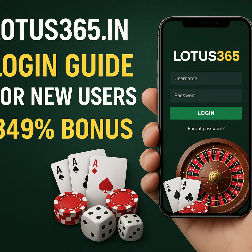 Lotus365.in Login guide for new users with 349% bonus